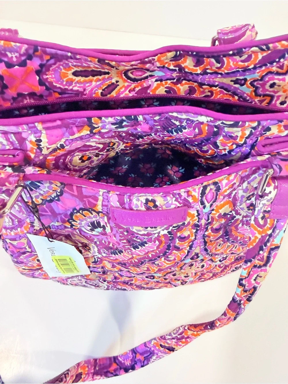 Vera Bradley Iconic Glenna Satchel Dream Tapestry NWT Retired Purple Paisley Bag